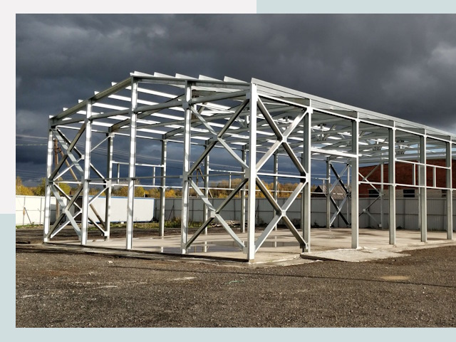 Двускатные ангары в Бузулук от 625 руб. за квадрат